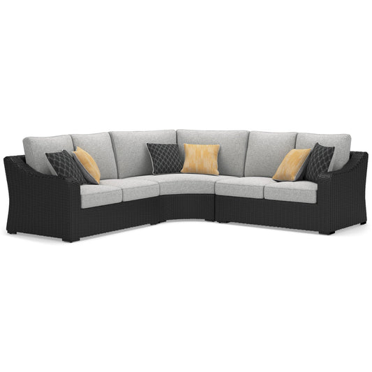 Signature Design by Ashley Beachcroft P792P1 3 pc Outdoor Sectional - American Furniture of Slidell