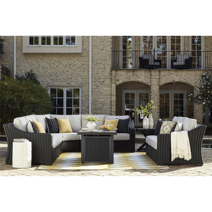 Signature Design by Ashley Beachcroft P792P2 4 pc Outdoor Sectional - American Furniture of Slidell