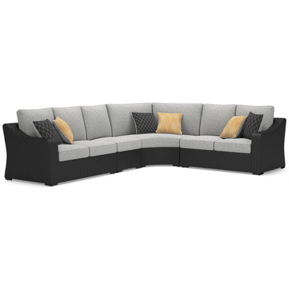 Signature Design by Ashley Beachcroft P792P2 4 pc Outdoor Sectional - American Furniture of Slidell