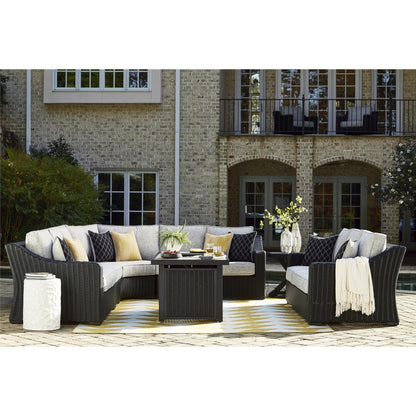 Signature Design by Ashley Beachcroft P792P2 4 pc Outdoor Sectional - American Furniture of Slidell