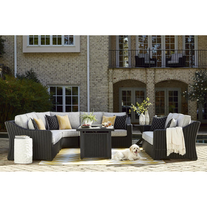 Signature Design by Ashley Beachcroft P792P2 4 pc Outdoor Sectional - American Furniture of Slidell