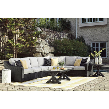 Signature Design by Ashley Beachcroft P792P2 4 pc Outdoor Sectional - American Furniture of Slidell
