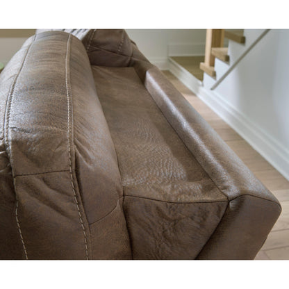 Signature Design by Ashley Beckley Place PC9180218 Power Reclining Loveseat with Console and Adjustable Headrest - American Furniture of Slidell