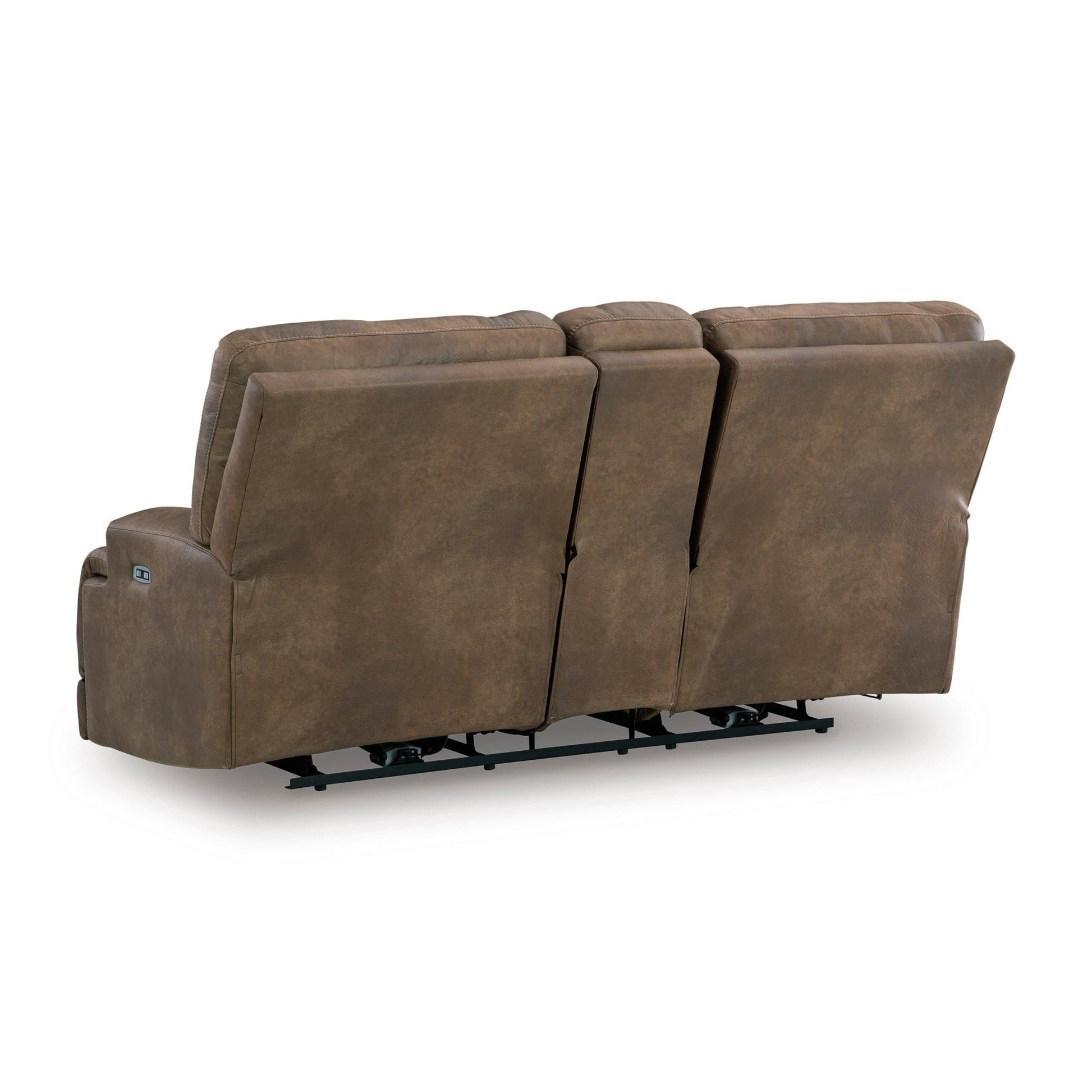 Signature Design by Ashley Beckley Place PC9180218 Power Reclining Loveseat with Console and Adjustable Headrest - American Furniture of Slidell