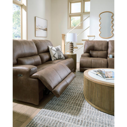 Signature Design by Ashley Beckley Place PC9180247 2 Seat Power Reclining Sofa with Adjustable Headrest - American Furniture of Slidell