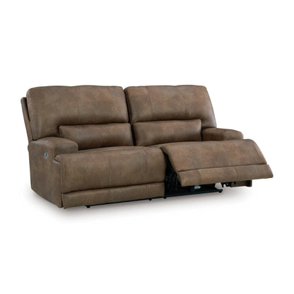 Signature Design by Ashley Beckley Place PC9180247 2 Seat Power Reclining Sofa with Adjustable Headrest - American Furniture of Slidell
