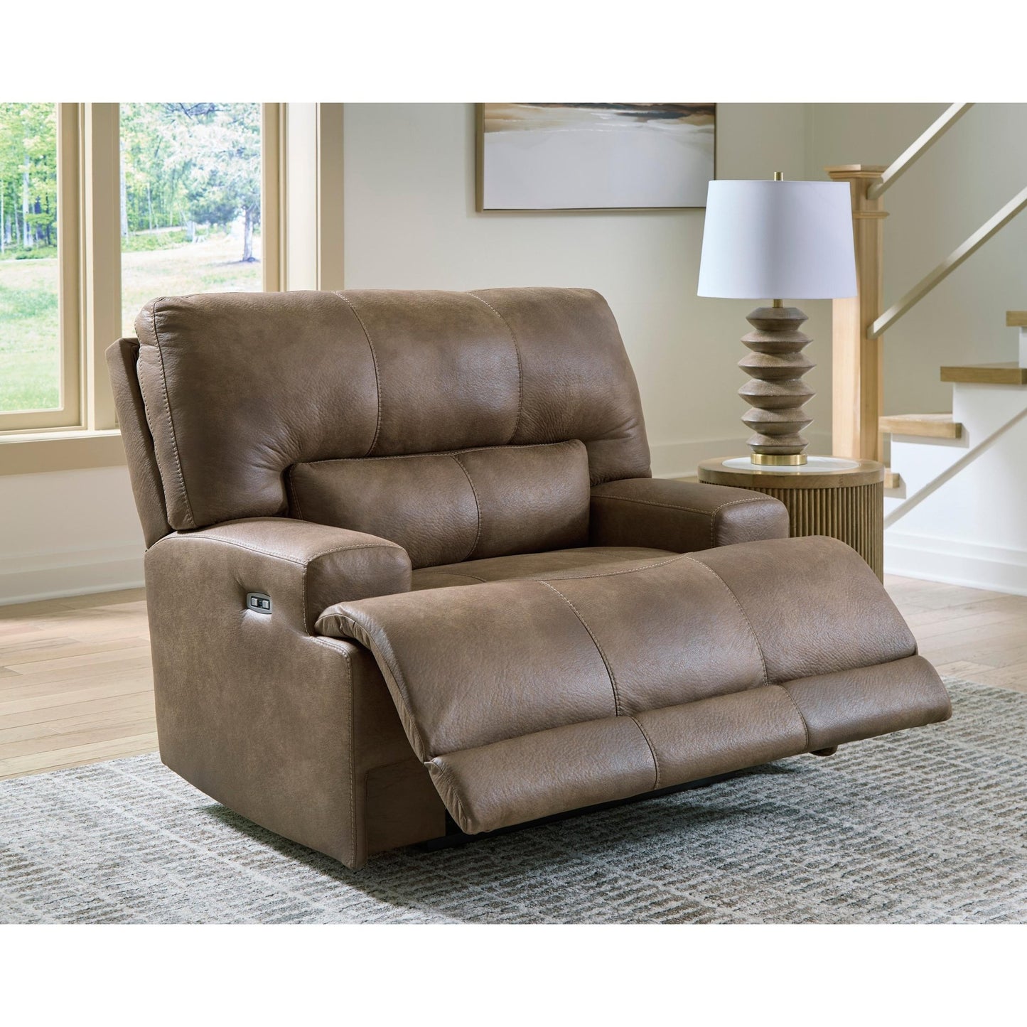 Signature Design by Ashley Beckley Place PC9180282 Power Recliner with Adjustable Headrest - American Furniture of Slidell