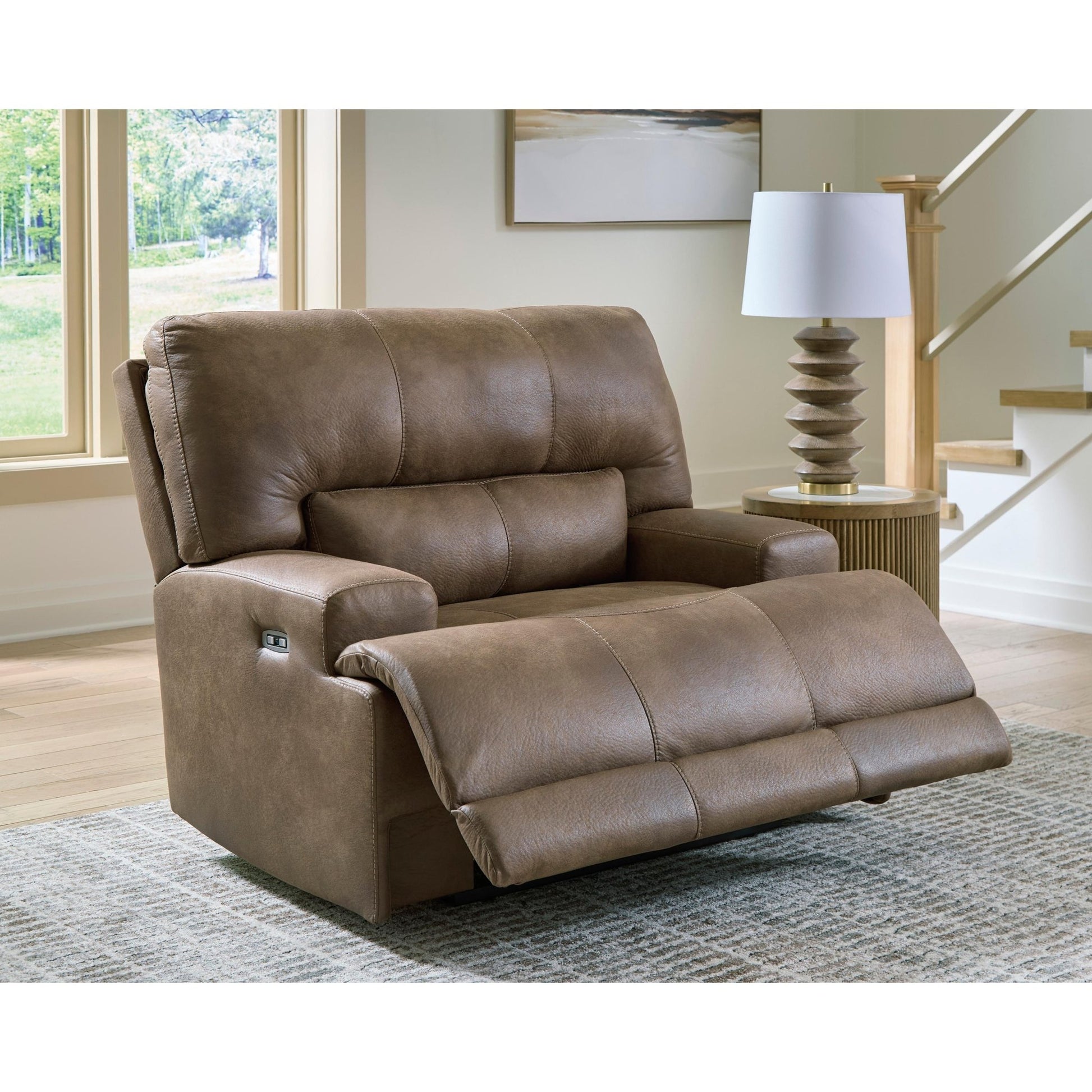 Signature Design by Ashley Beckley Place PC9180282 Power Recliner with Adjustable Headrest - American Furniture of Slidell