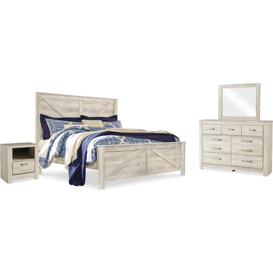 Signature Design by Ashley Bellaby B331B15 6 pc King Panel Bedroom Set - American Furniture of Slidell