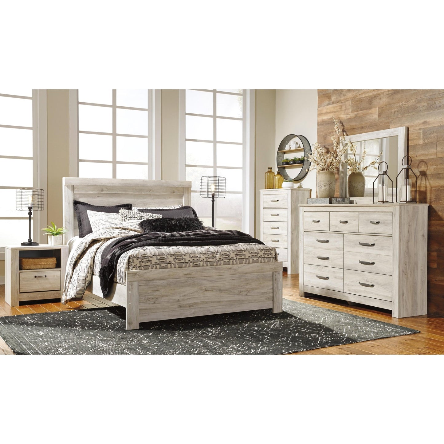 Signature Design by Ashley Bellaby B331B20 8 pc King Panel Bedroom Set - American Furniture of Slidell