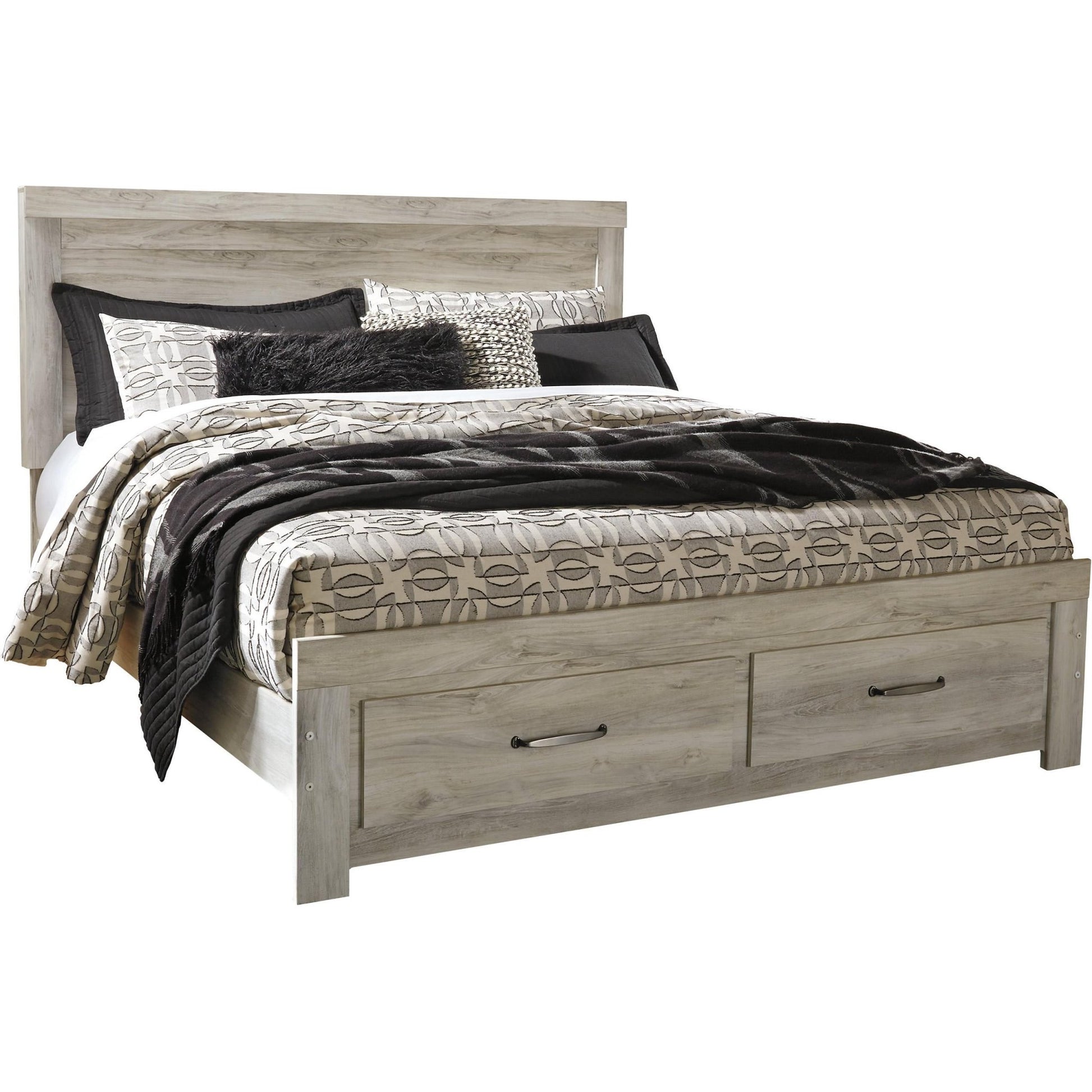 Signature Design by Ashley Bellaby B331B20 8 pc King Panel Bedroom Set - American Furniture of Slidell