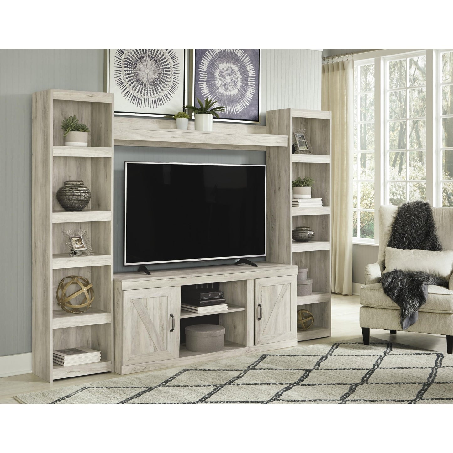 Signature Design by Ashley Bellaby EW0331W6 4 pc Entertainment Center - American Furniture of Slidell