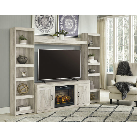 Signature Design by Ashley Bellaby EW0331W8 4 pc Entertainment Center with Electric Fireplace - American Furniture of Slidell