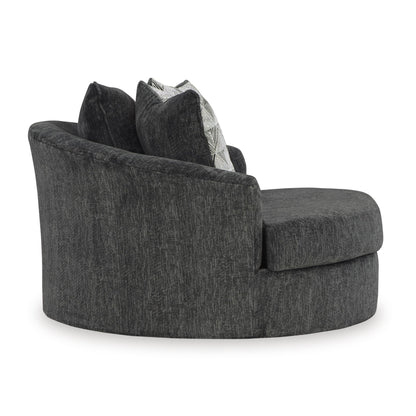 Signature Design by Ashley Biddeford 3550421 Oversized Swivel Accent Chair - American Furniture of Slidell