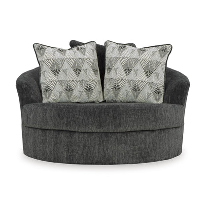 Signature Design by Ashley Biddeford 3550421 Oversized Swivel Accent Chair - American Furniture of Slidell