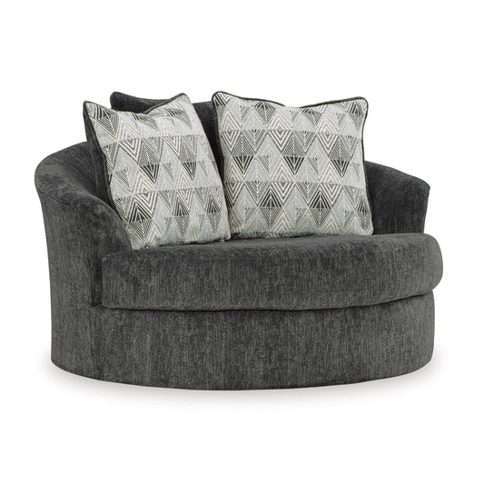 Signature Design by Ashley Biddeford 3550421 Oversized Swivel Accent Chair - American Furniture of Slidell