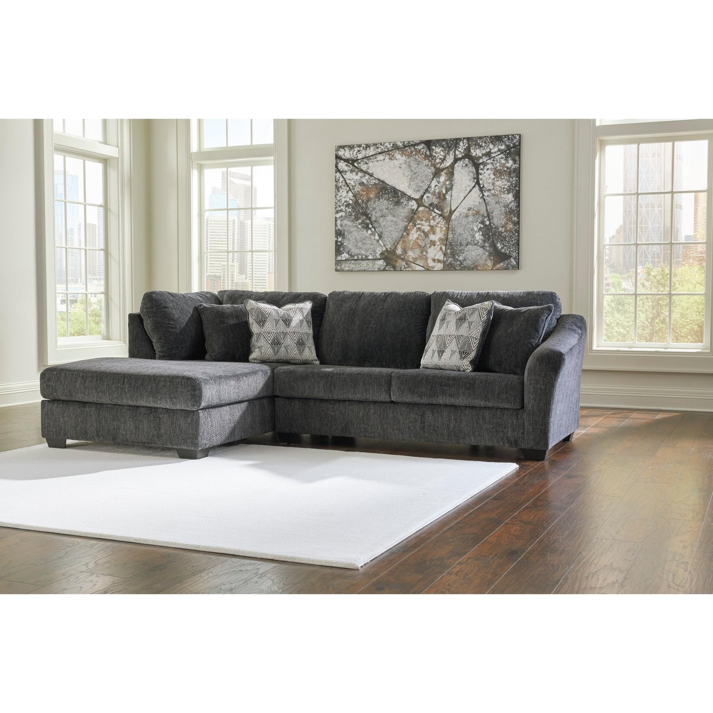 Signature Design by Ashley Biddeford 35504S3 2 pc Sleeper Sectional with Chaise - American Furniture of Slidell