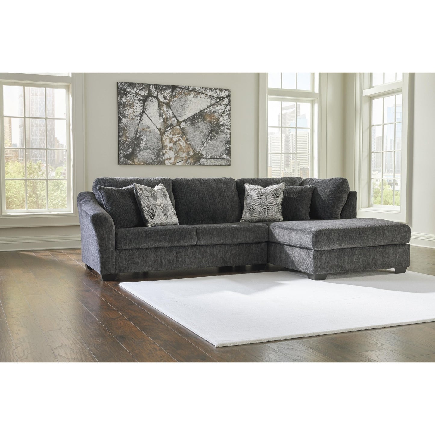 Signature Design by Ashley Biddeford 35504S4 2 pc Sleeper Sectional with Chaise - American Furniture of Slidell