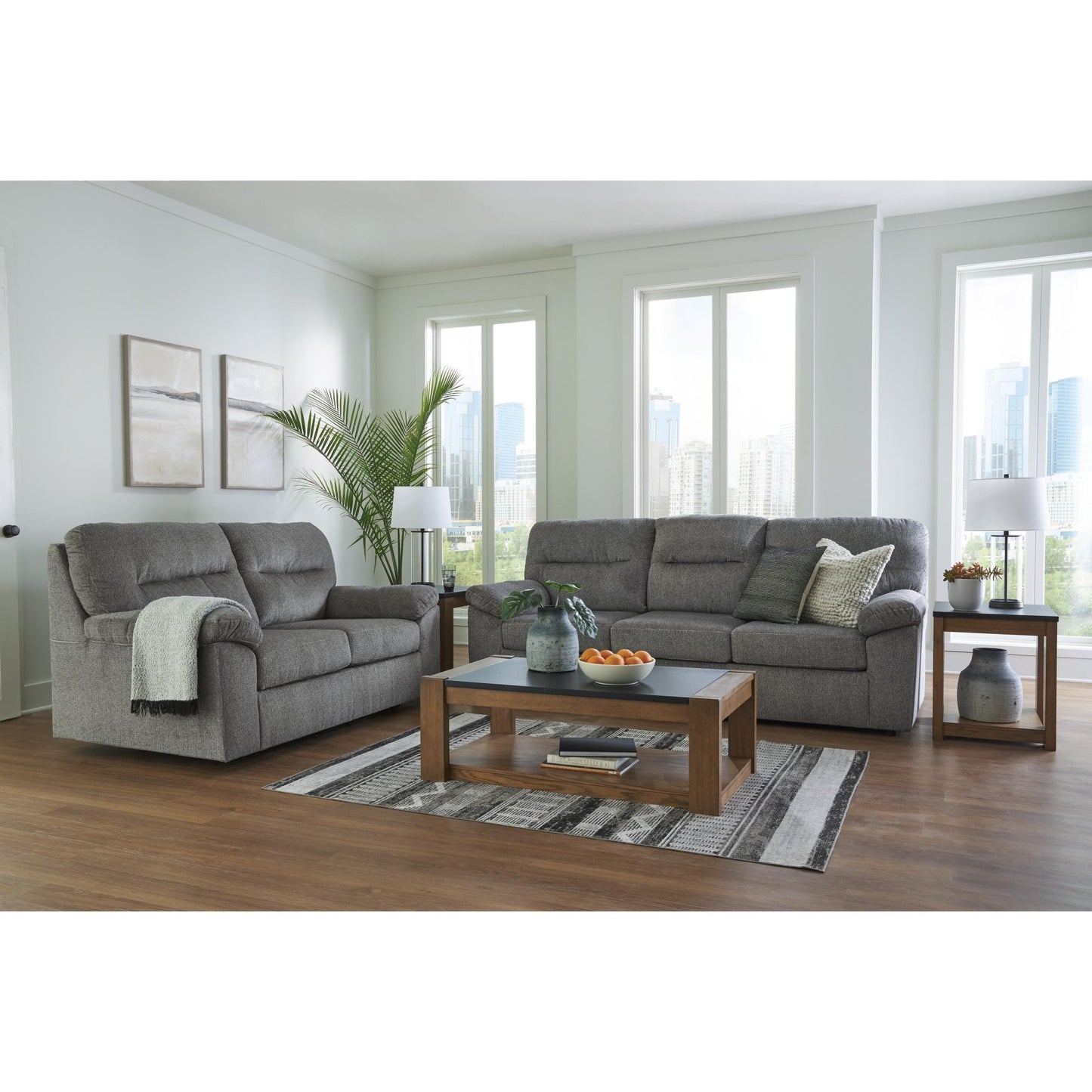 Signature Design by Ashley Bindura 3030578 Glider Loveseat - American Furniture of Slidell