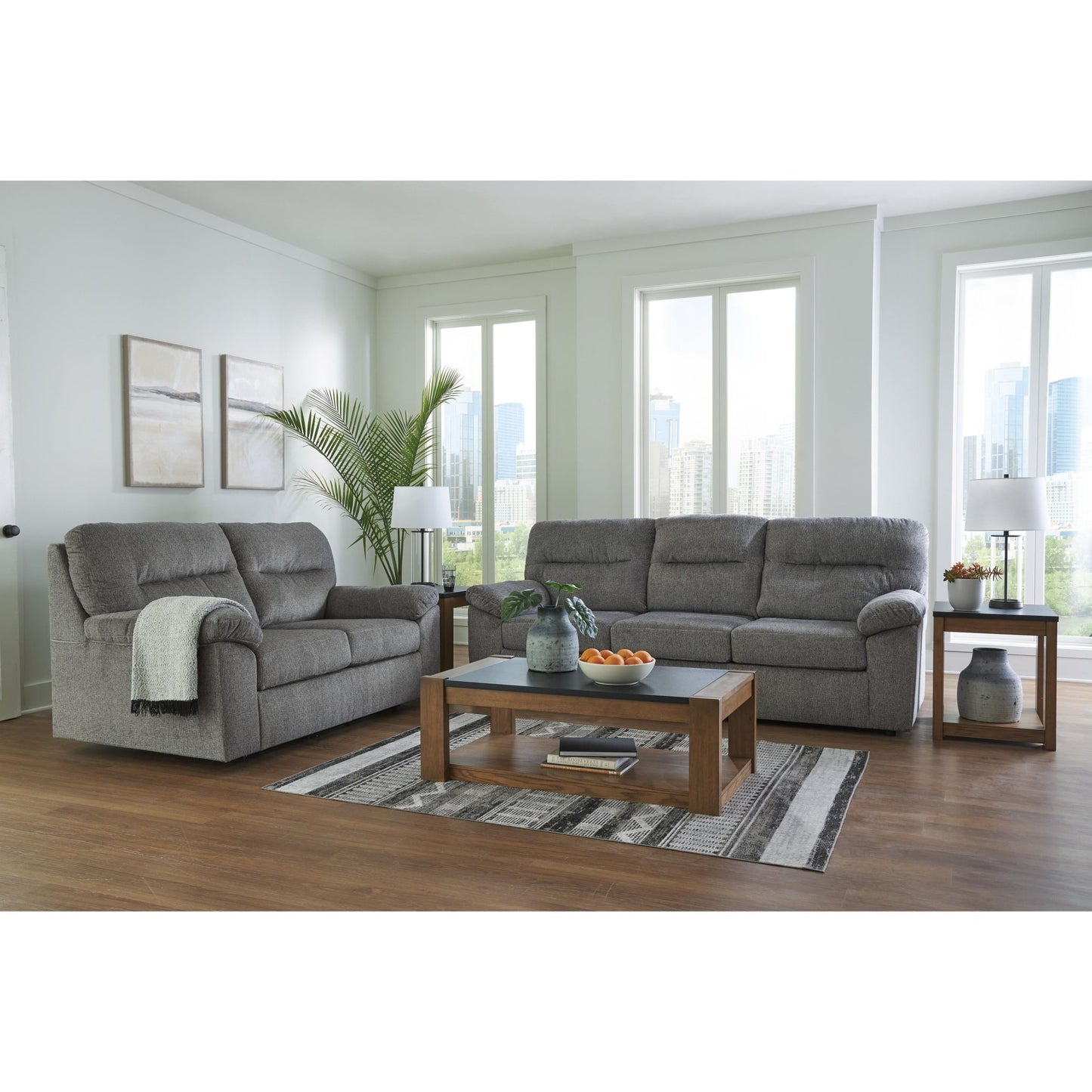 Signature Design by Ashley Bindura 3030578 Glider Loveseat - American Furniture of Slidell