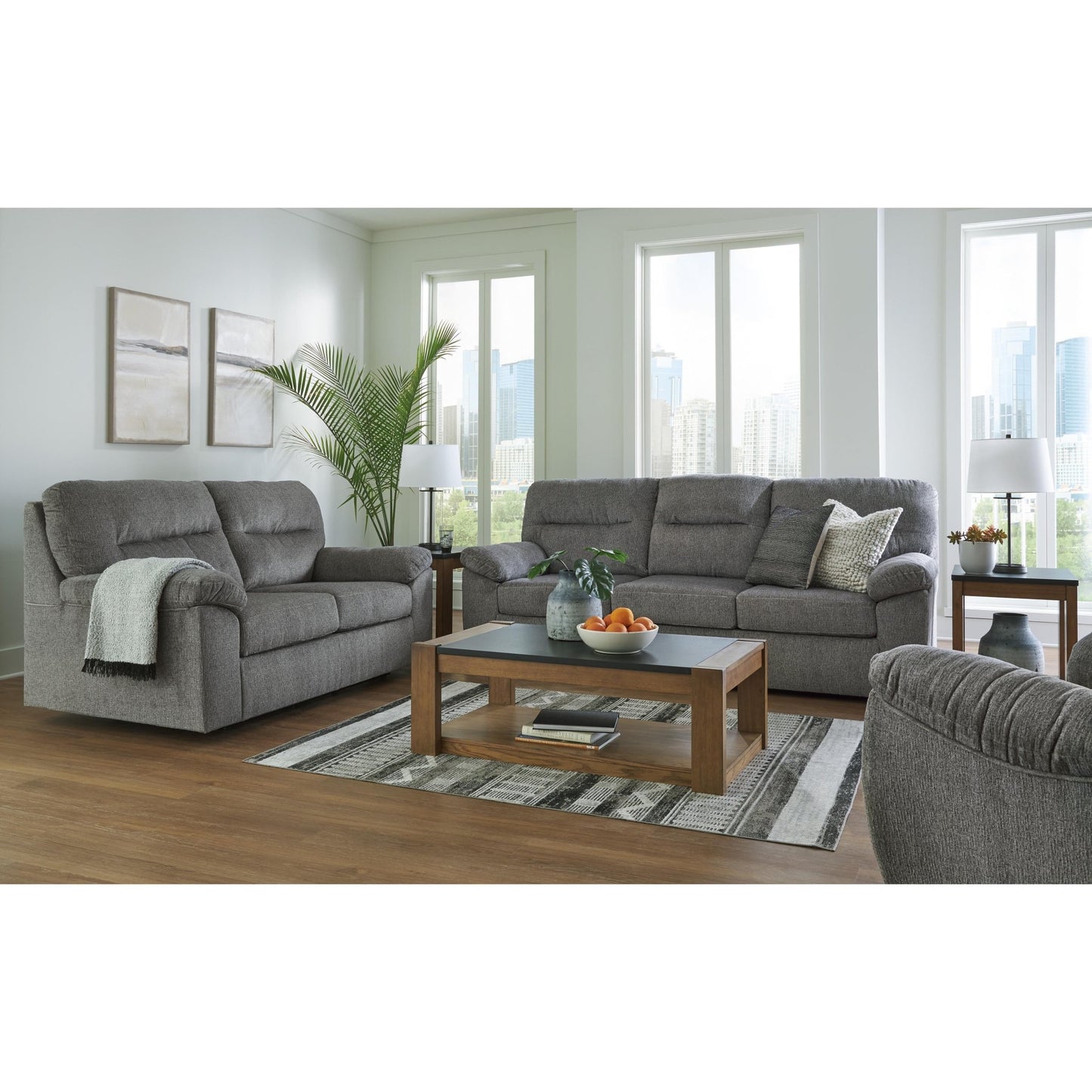 Signature Design by Ashley Bindura 3030578 Glider Loveseat - American Furniture of Slidell
