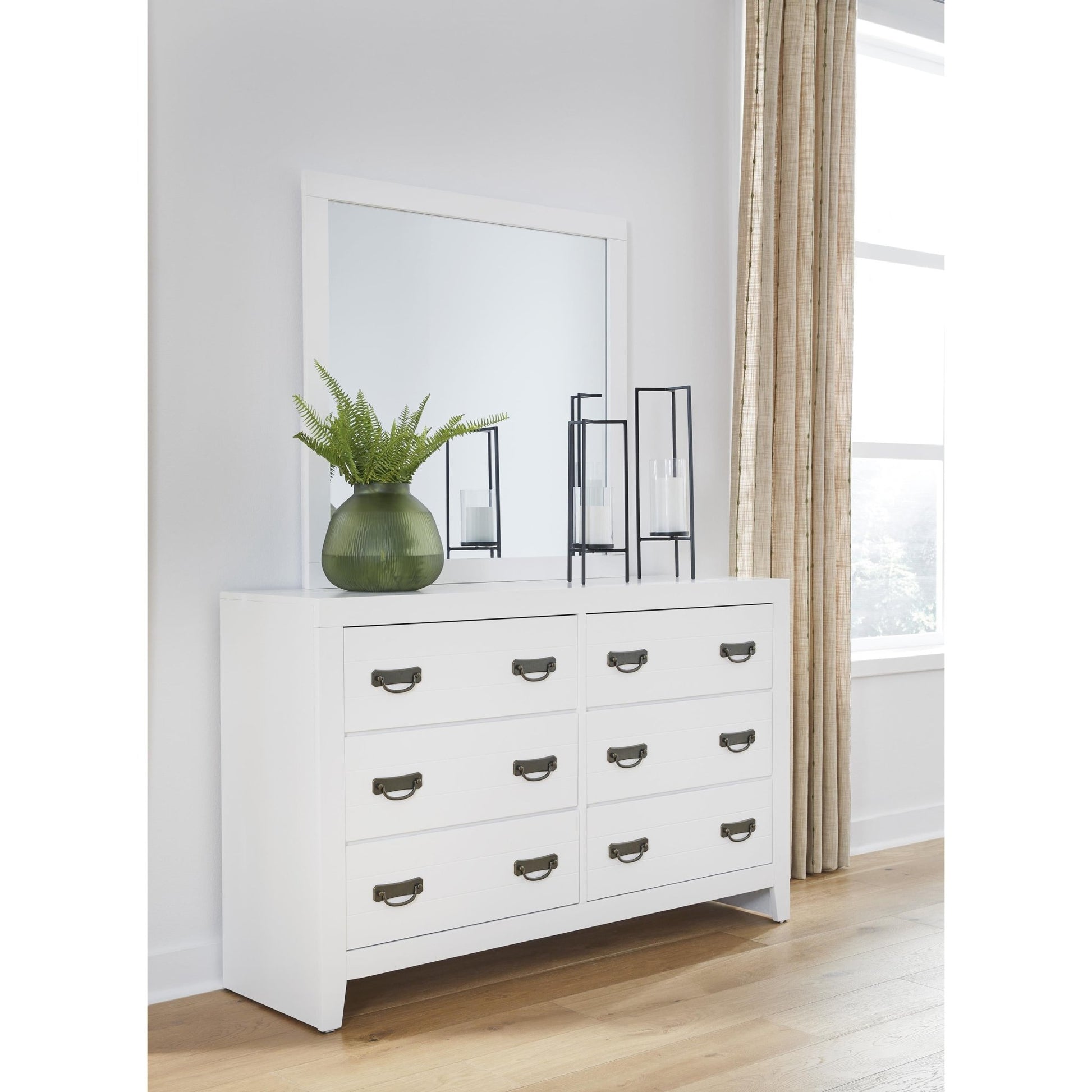 Signature Design by Ashley Binterglen B427B1 Dresser and Mirror - American Furniture of Slidell