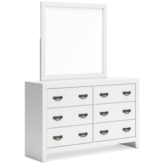 Signature Design by Ashley Binterglen B427B1 Dresser and Mirror - American Furniture of Slidell