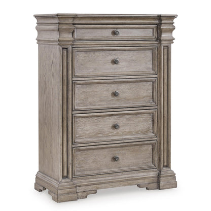 Signature Design by Ashley Blairhurst B916B8 7 pc Queen Panel Bedroom Set - American Furniture of Slidell