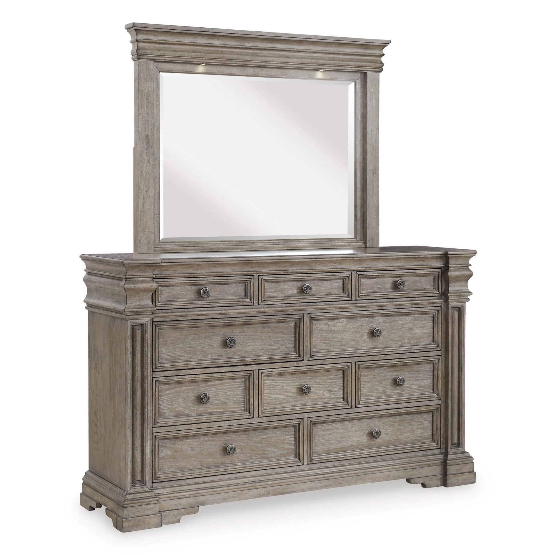 Signature Design by Ashley Blairhurst B916B8 7 pc Queen Panel Bedroom Set - American Furniture of Slidell
