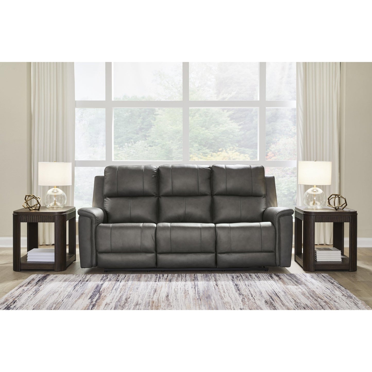 Signature Design by Ashley Bleckley PCU1200015 Power Reclining Sofa with Adjustable Headrest - American Furniture of Slidell
