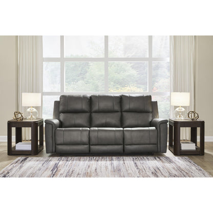 Signature Design by Ashley Bleckley PCU1200015 Power Reclining Sofa with Adjustable Headrest - American Furniture of Slidell