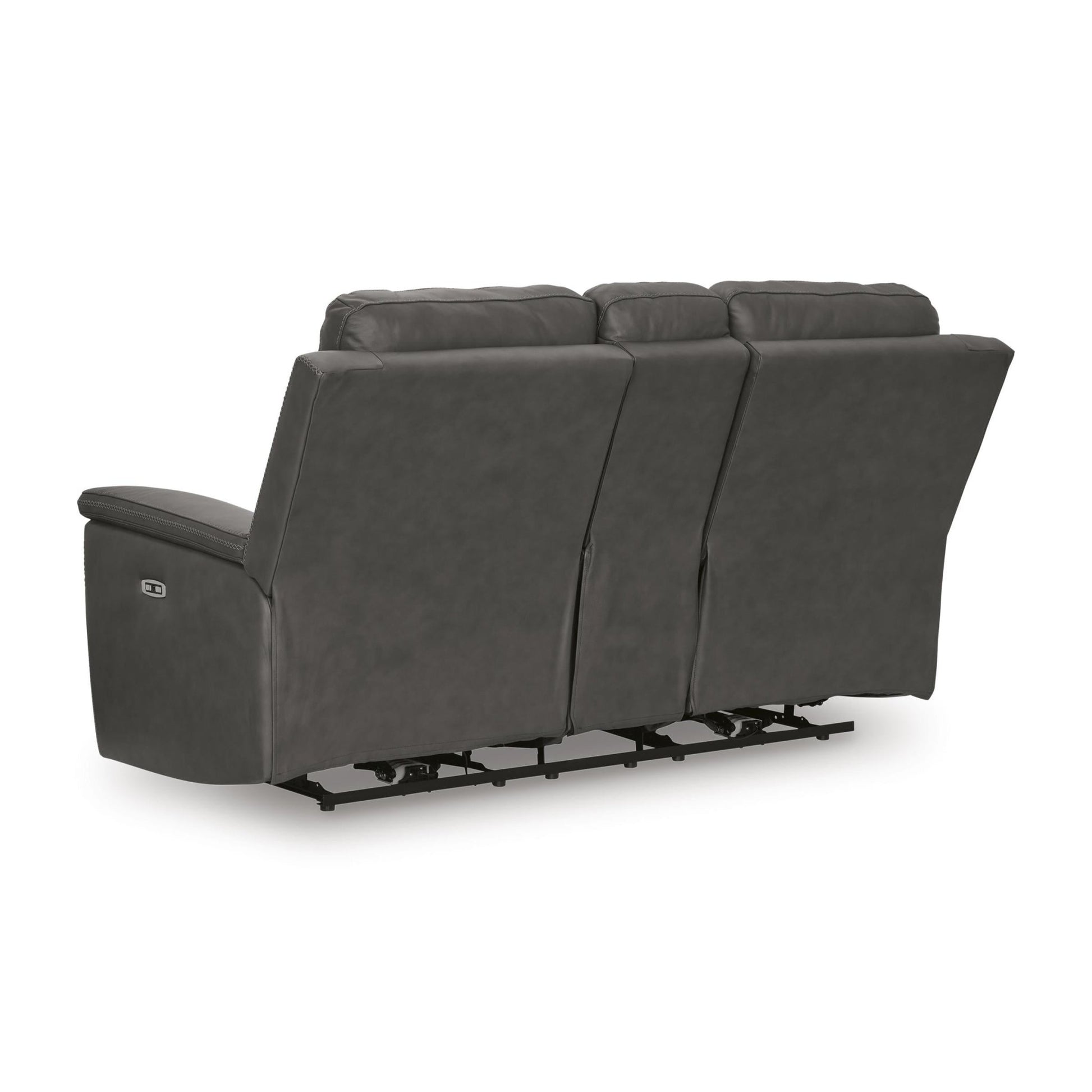Signature Design by Ashley Bleckley PCU1200018 Power Reclining Loveseat with Console and Adjustable Headrest - American Furniture of Slidell
