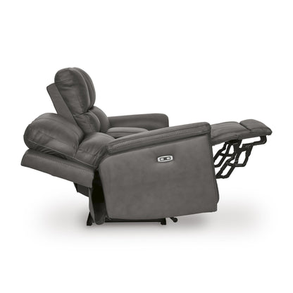 Signature Design by Ashley Bleckley PCU1200018 Power Reclining Loveseat with Console and Adjustable Headrest - American Furniture of Slidell