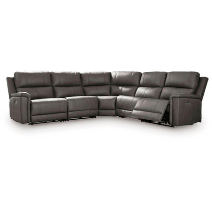 Signature Design by Ashley Bleckley PCU12000S4 5 pc Power Reclining Sectional - American Furniture of Slidell