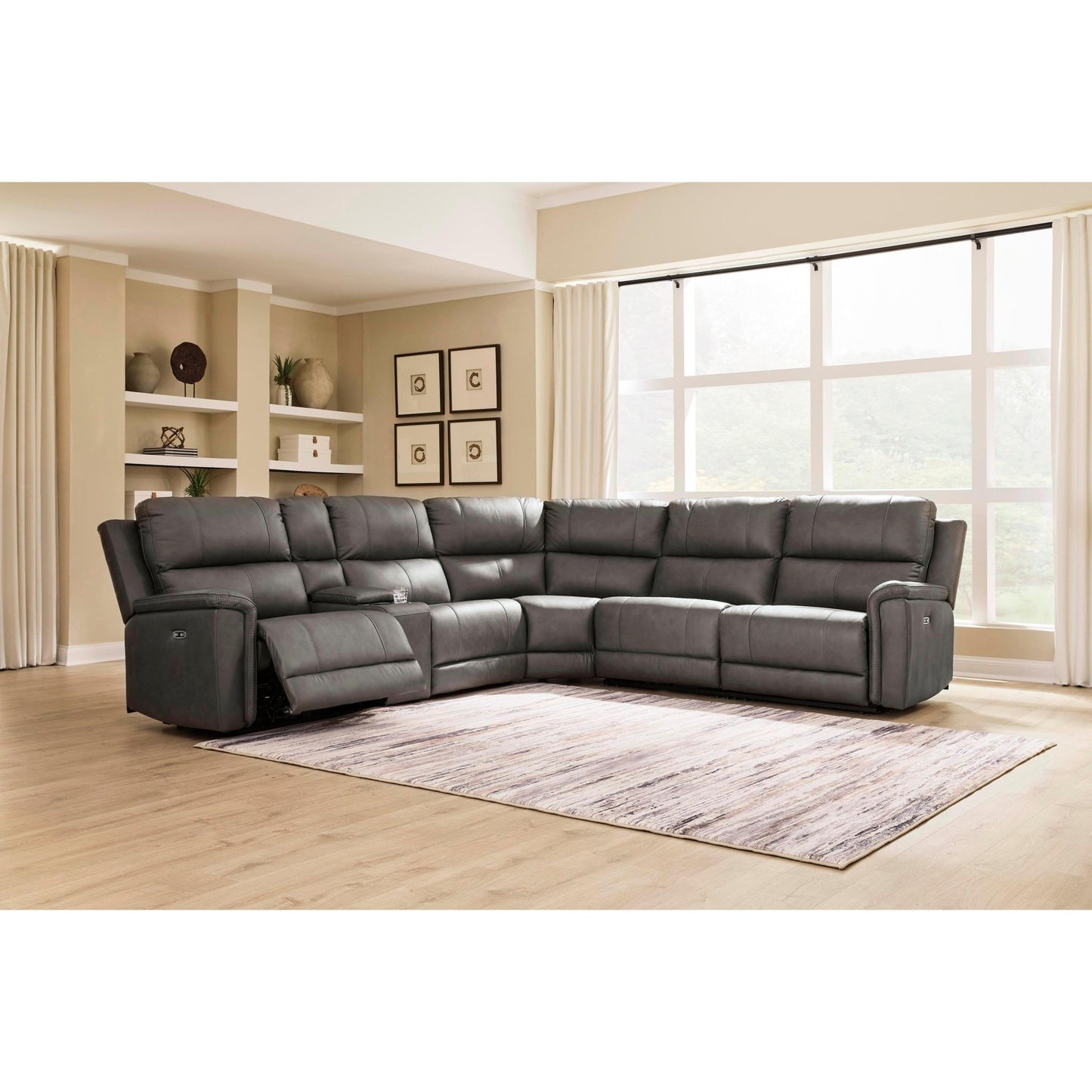 Signature Design by Ashley Bleckley PCU12000S5 6 pc Power Reclining Sectional - American Furniture of Slidell