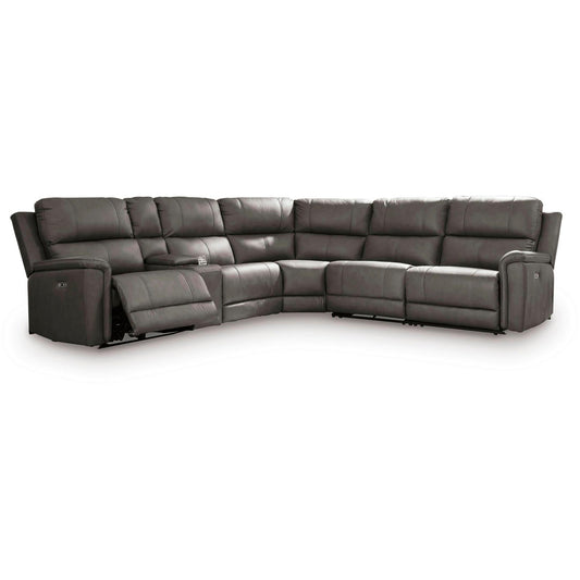 Signature Design by Ashley Bleckley PCU12000S5 6 pc Power Reclining Sectional - American Furniture of Slidell
