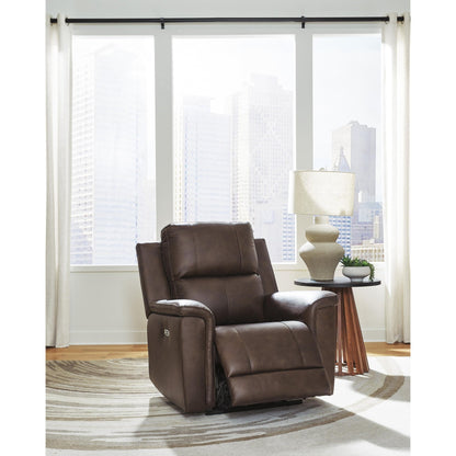 Signature Design by Ashley Bleckley PCU1200113 Power Recliner with Adjustable Headrest - American Furniture of Slidell