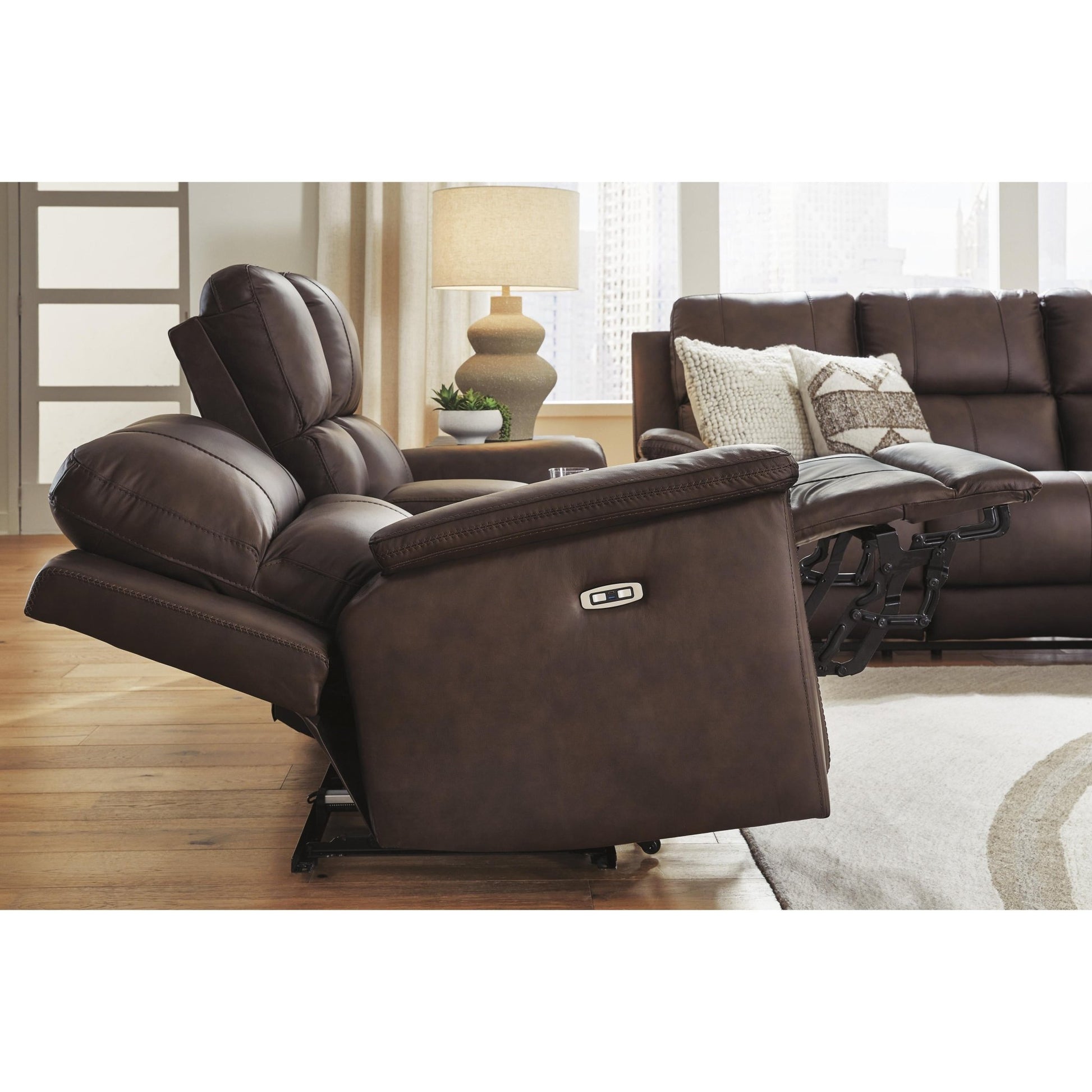 Signature Design by Ashley Bleckley PCU1200113 Power Recliner with Adjustable Headrest - American Furniture of Slidell