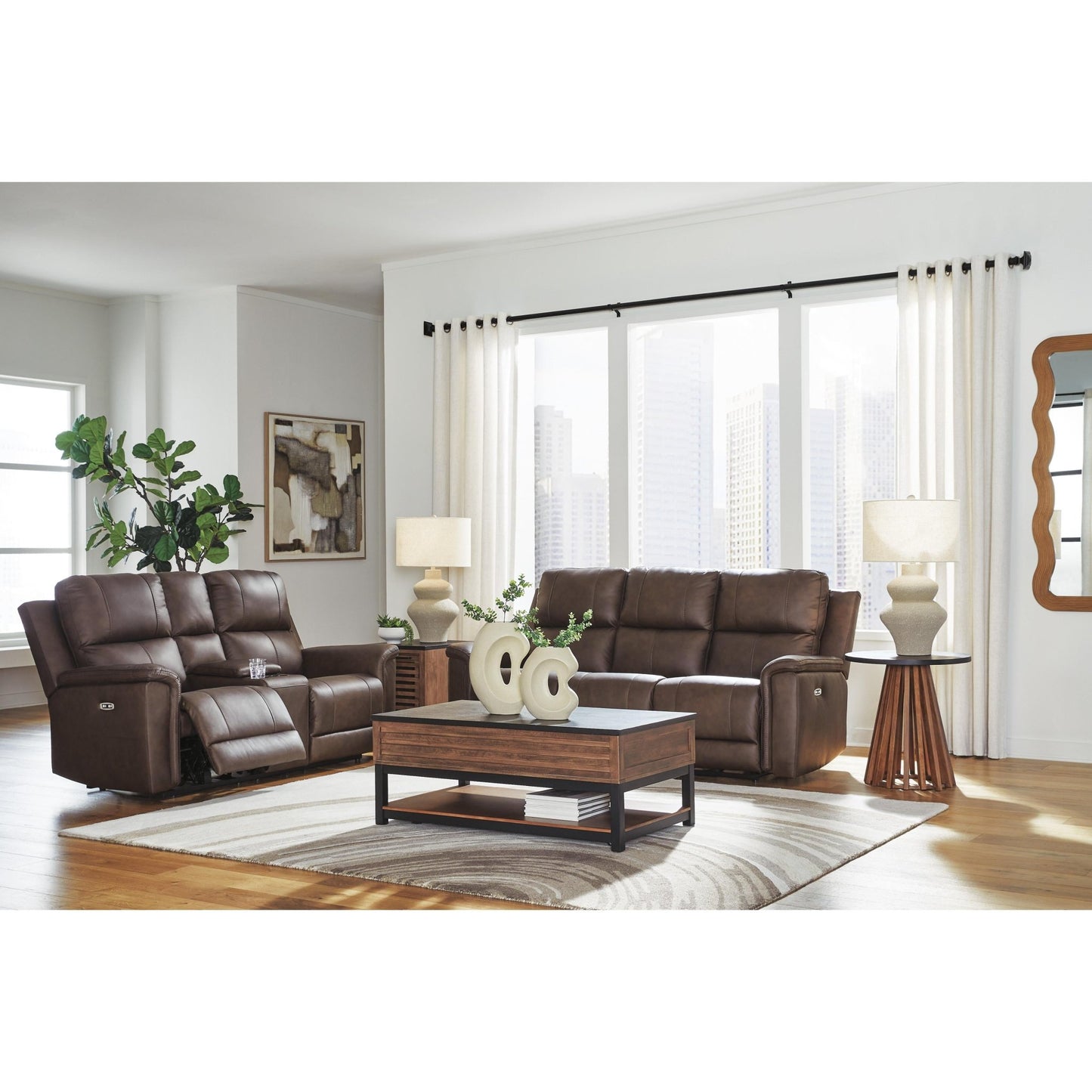Signature Design by Ashley Bleckley PCU1200115 Power Reclining Sofa with Adjustable Headrest - American Furniture of Slidell