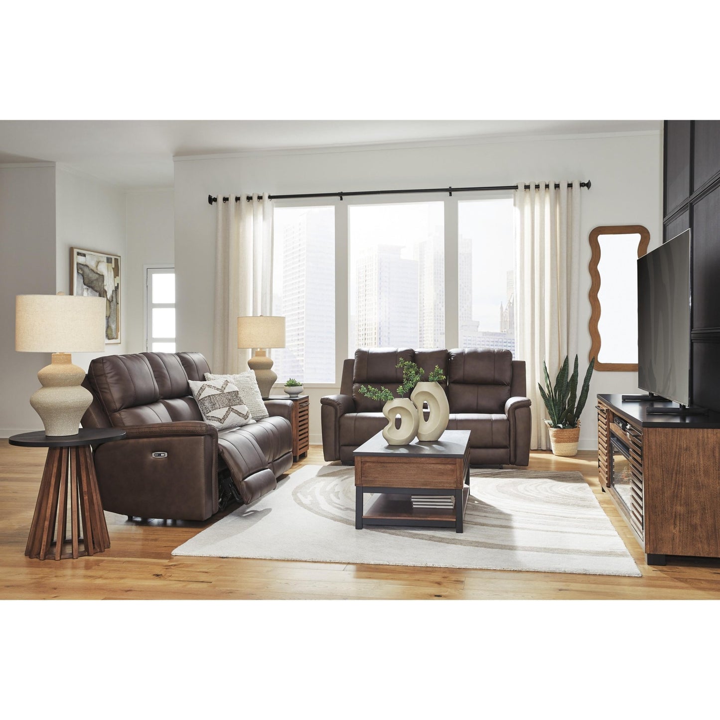 Signature Design by Ashley Bleckley PCU1200115 Power Reclining Sofa with Adjustable Headrest - American Furniture of Slidell