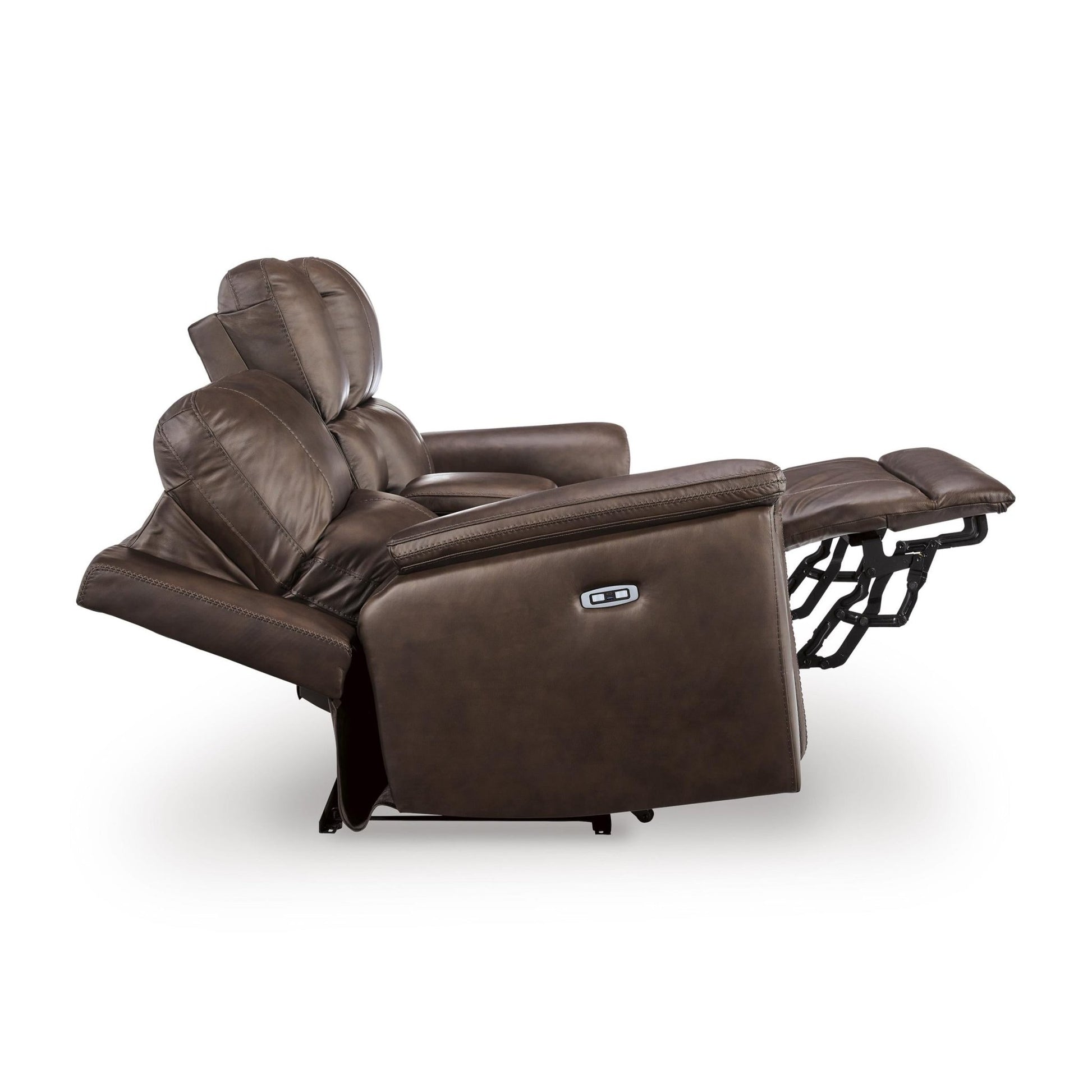 Signature Design by Ashley Bleckley PCU1200118 Power Reclining Loveseat with Console and Adjustable Headrest - American Furniture of Slidell
