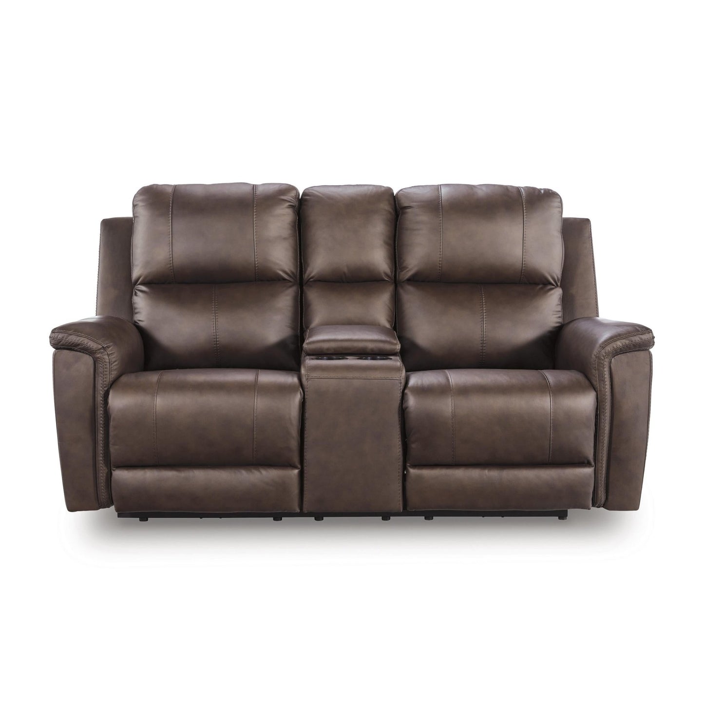 Signature Design by Ashley Bleckley PCU1200118 Power Reclining Loveseat with Console and Adjustable Headrest - American Furniture of Slidell