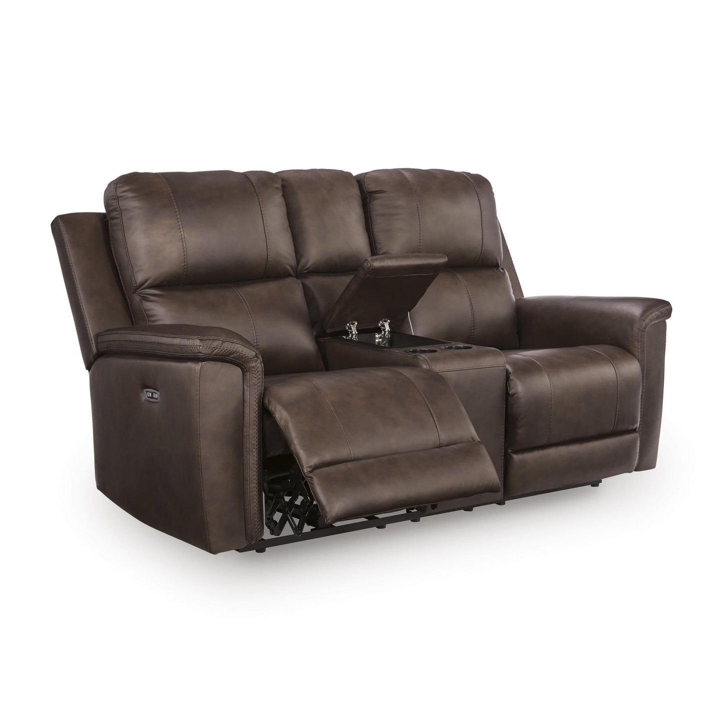 Signature Design by Ashley Bleckley PCU1200118 Power Reclining Loveseat with Console and Adjustable Headrest - American Furniture of Slidell