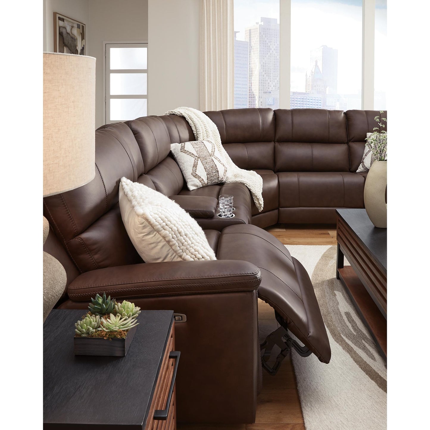 Signature Design by Ashley Bleckley PCU12001S5 6 pc Power Reclining Sectional - American Furniture of Slidell