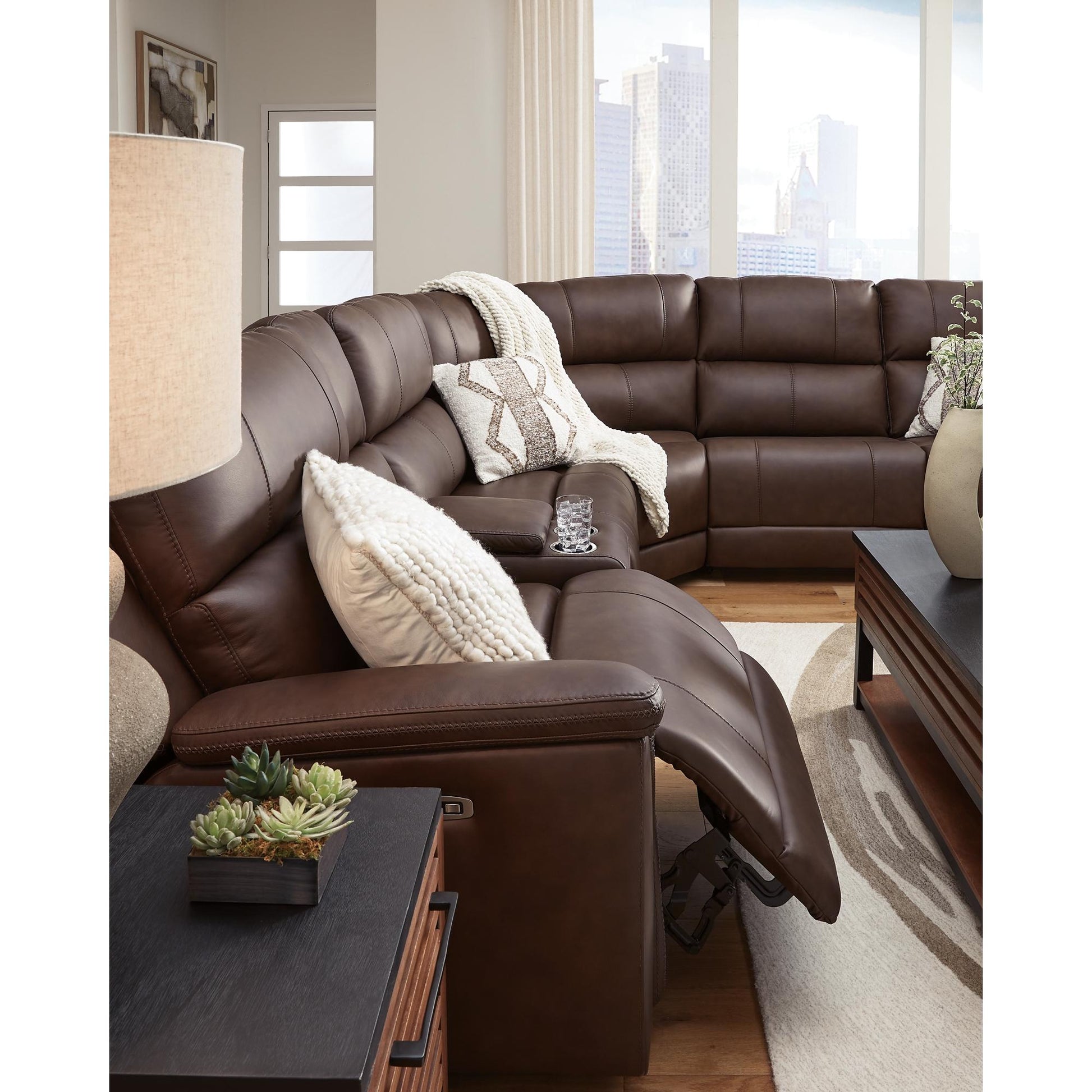 Signature Design by Ashley Bleckley PCU12001S5 6 pc Power Reclining Sectional - American Furniture of Slidell