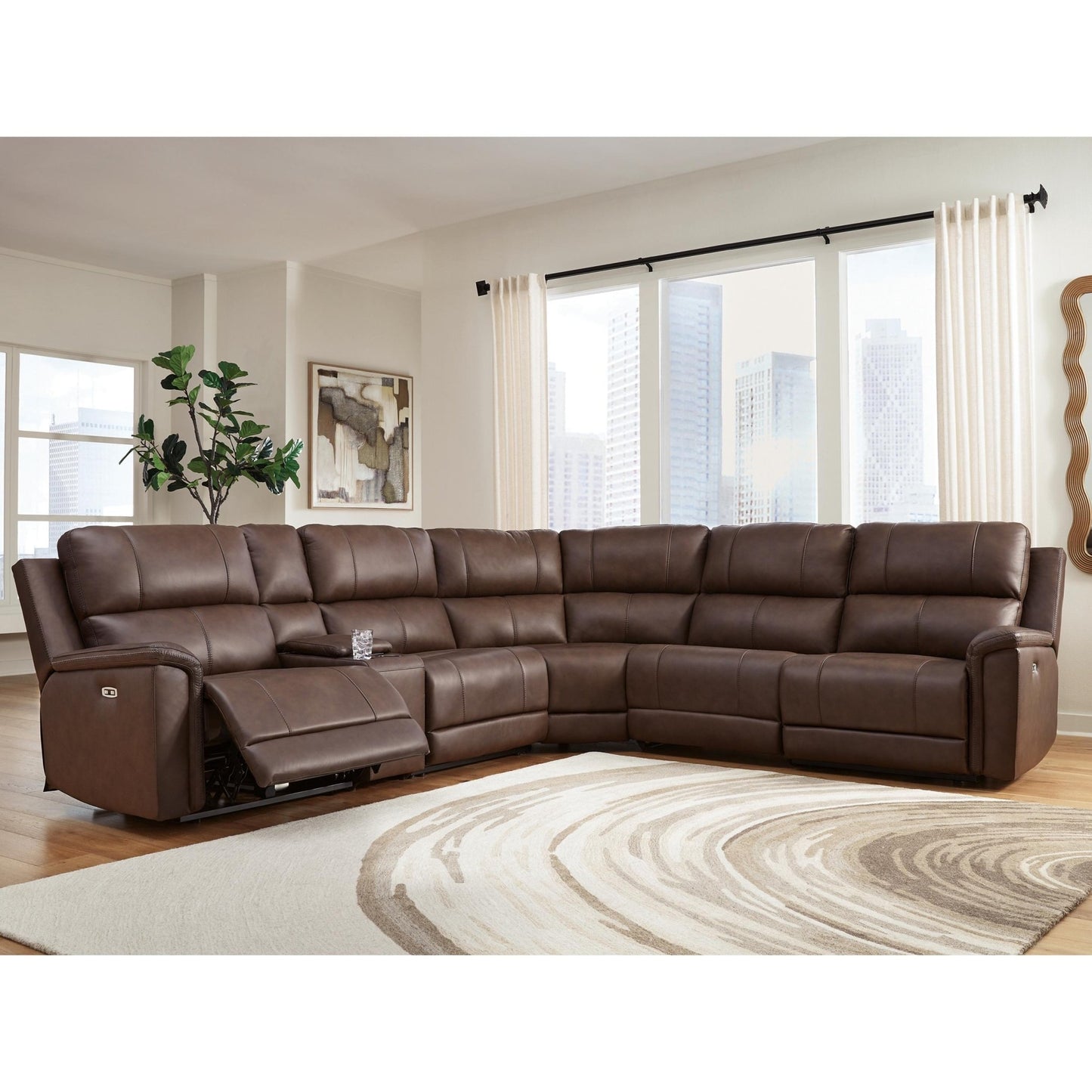 Signature Design by Ashley Bleckley PCU12001S5 6 pc Power Reclining Sectional - American Furniture of Slidell