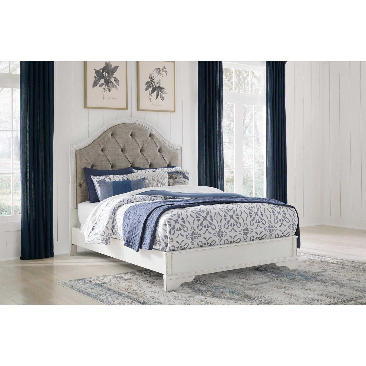 Signature Design by Ashley Blendon B747B2 Queen Upholstered Panel Bed - American Furniture of Slidell