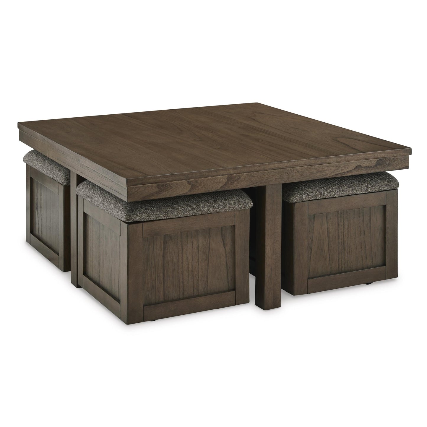 Signature Design by Ashley Boardernest T738 - 20 Cocktail Table with 4 Stools - American Furniture of Slidell