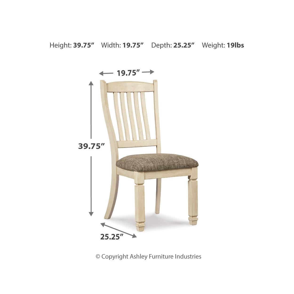 Signature Design by Ashley Bolanburg D647D26 6 pc Dining Set - American Furniture of Slidell