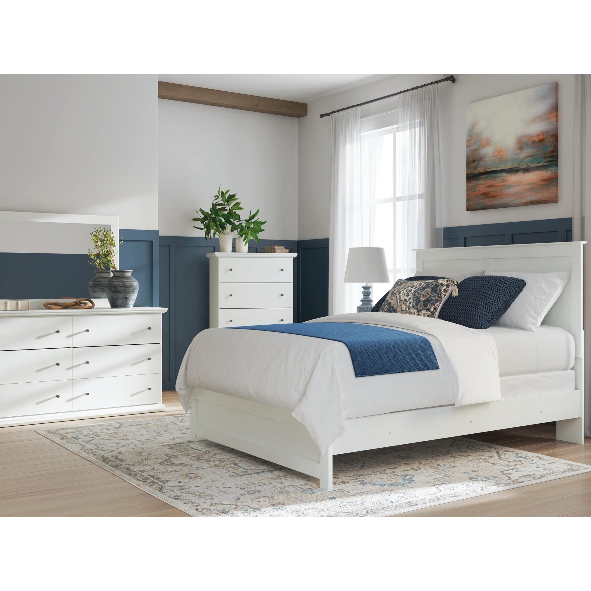 Signature Design by Ashley Bostwick Shoals B139B40 Dresser and Mirror - American Furniture of Slidell